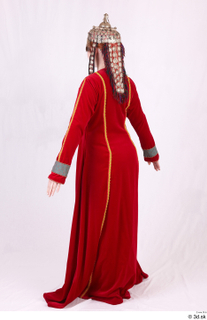  Photos Medieval Turkish Princess in cloth dress 1 Turkish Princess a poses formal dress red dress whole body 0004.jpg